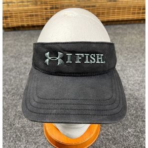 Under Armour I Fish Visor Womens OSFA Adjustable Strap Big Spell Out‎ Logo Hat
